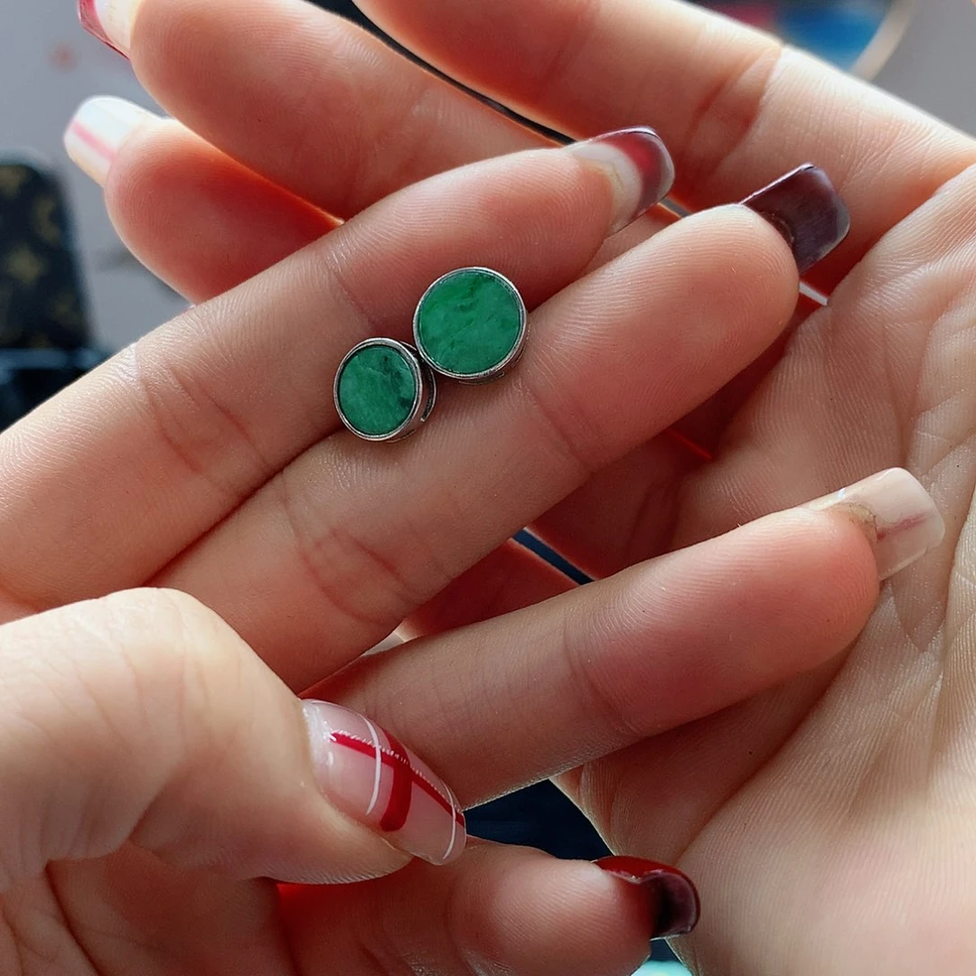 【闪购商品】翡翠耳饰未镶嵌，