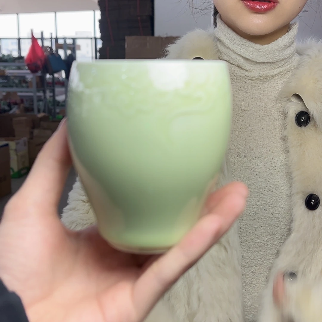 龙泉云间青瓷小米茶器