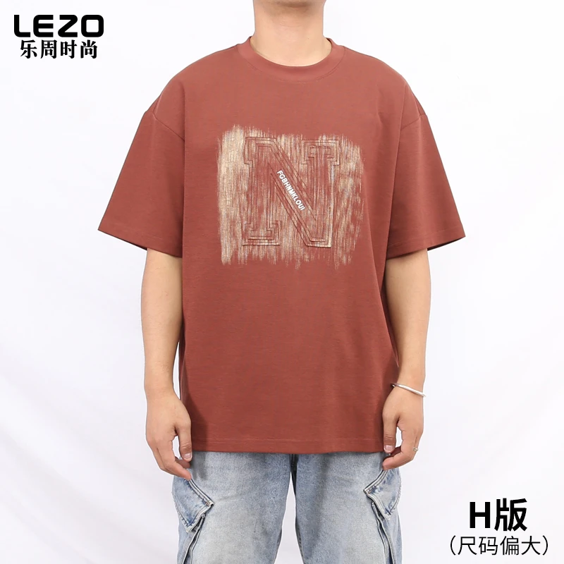 LEZO乐周时尚男装短袖圆领T恤L25234126