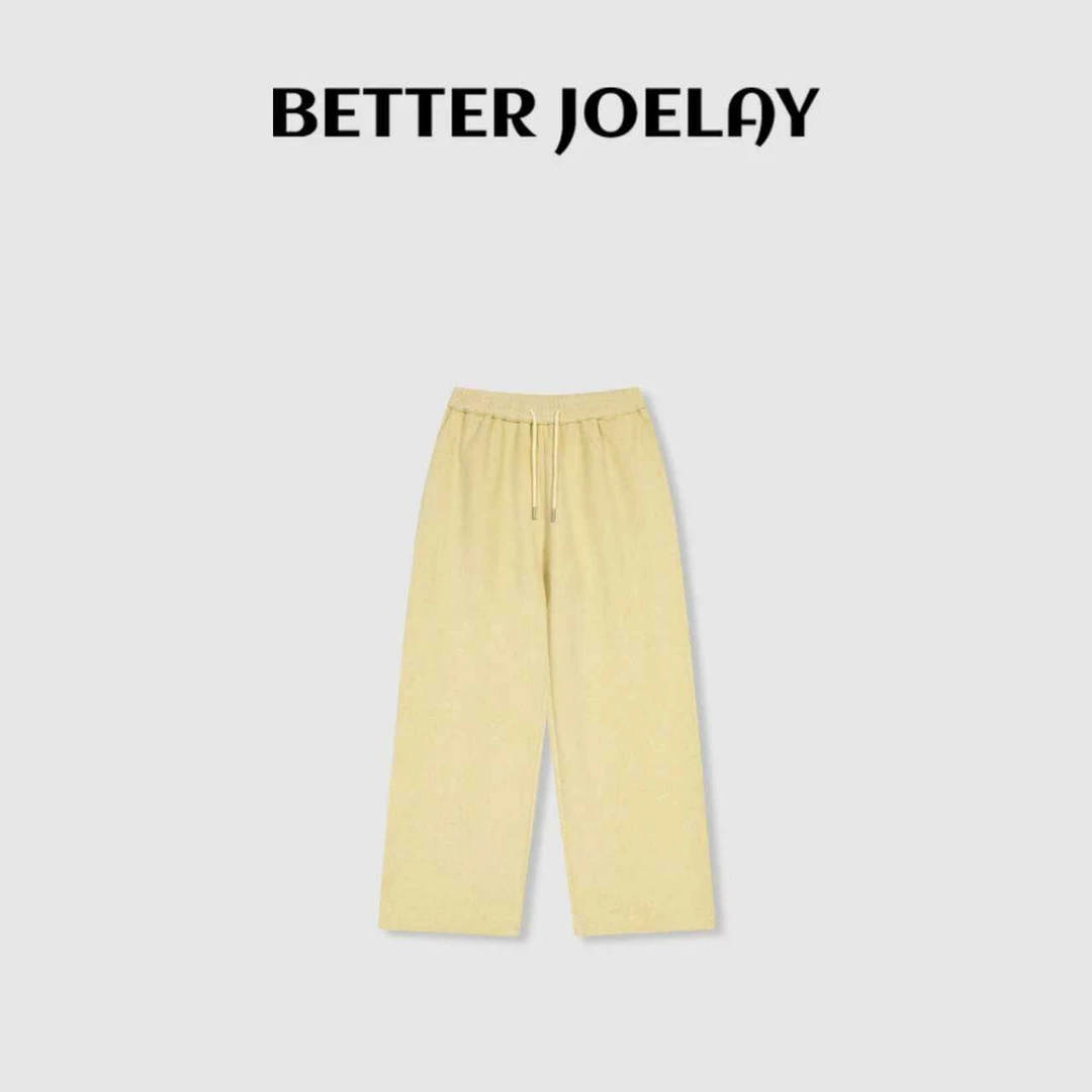 BETTER JOELAY-【丝柔软糯】羊毛休闲风直筒裤子宽松百搭KKH2390