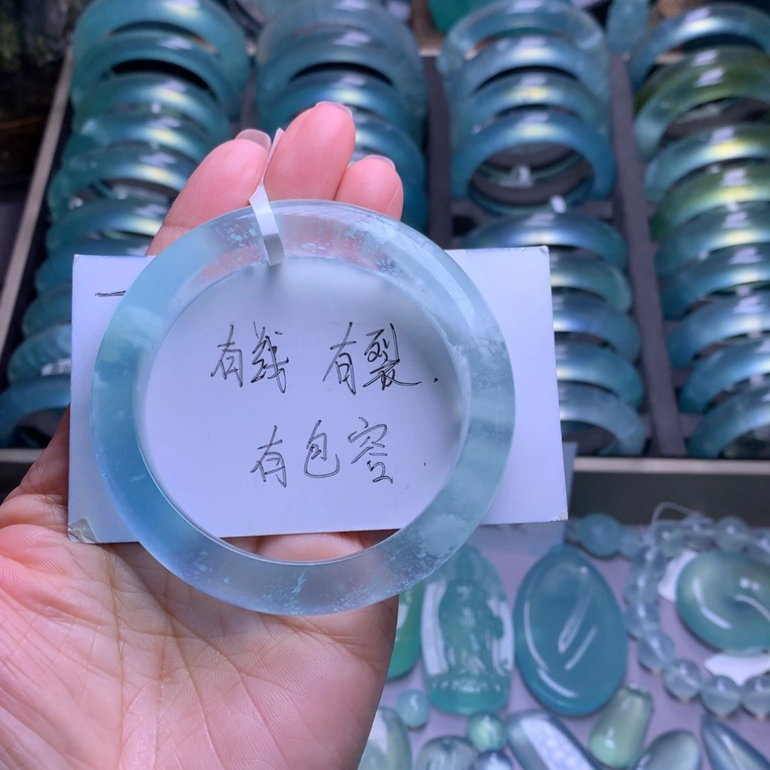 未镶嵌蛇纹石玉手镯56