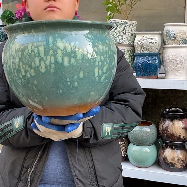 紫砂花盆口30高25福利