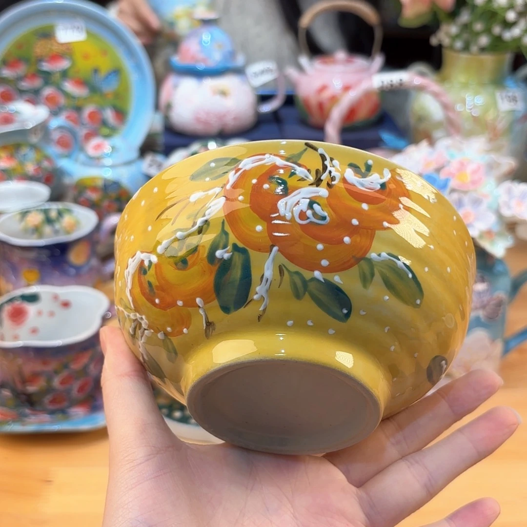 景德镇手绘高温釉下彩陶瓷茶具