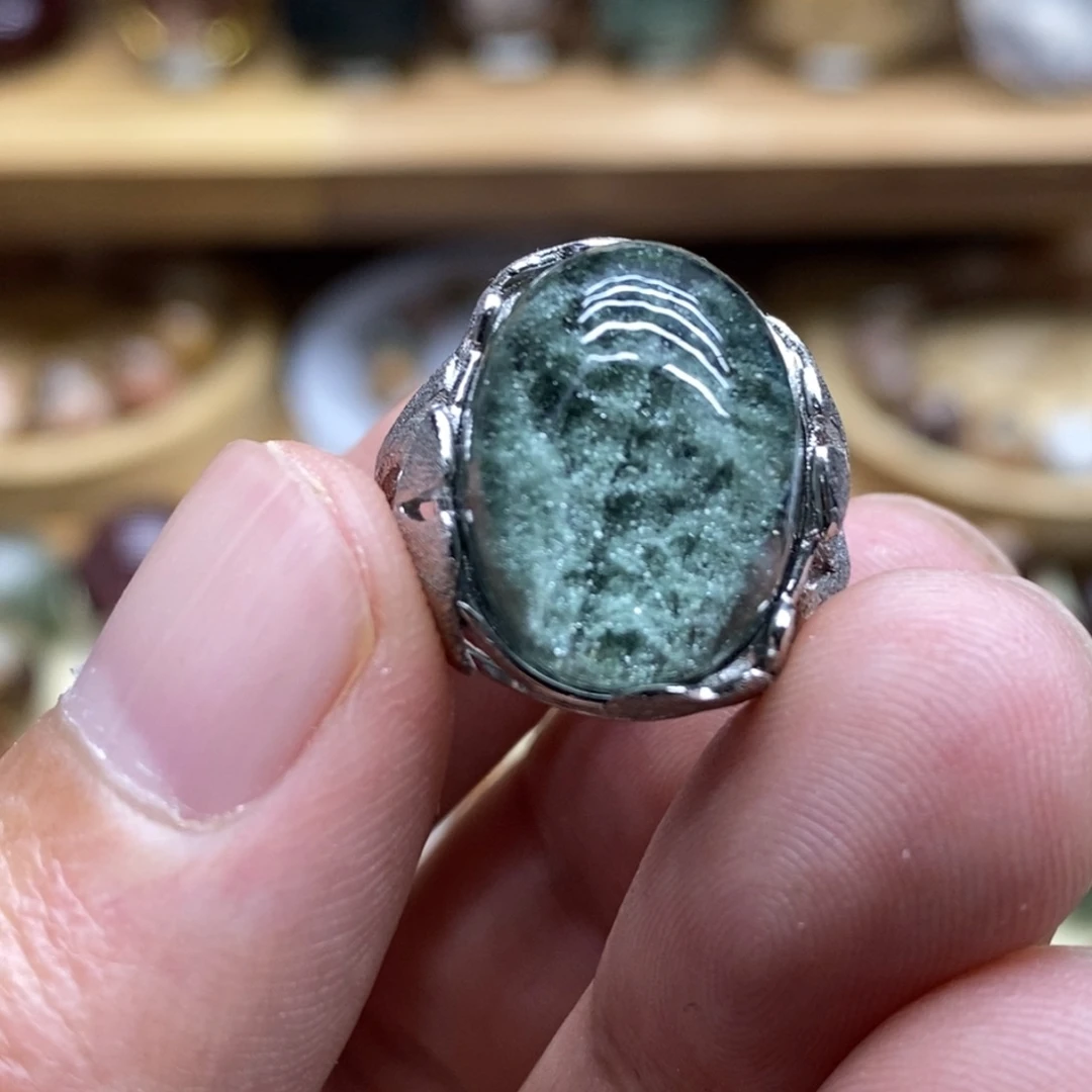 银S925镶嵌珠宝半成品水晶定制