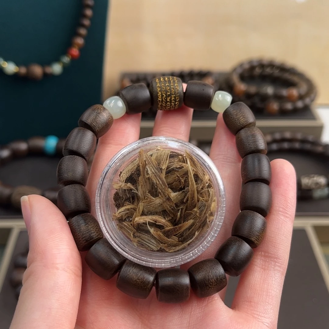 沉香沉香碎屑10mm越南芽庄玉化白奇楠沉水