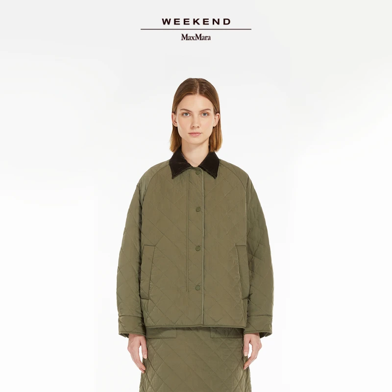 Weekend MaxMara 2025早春新款女装塔夫绸保暖棉服5481075106