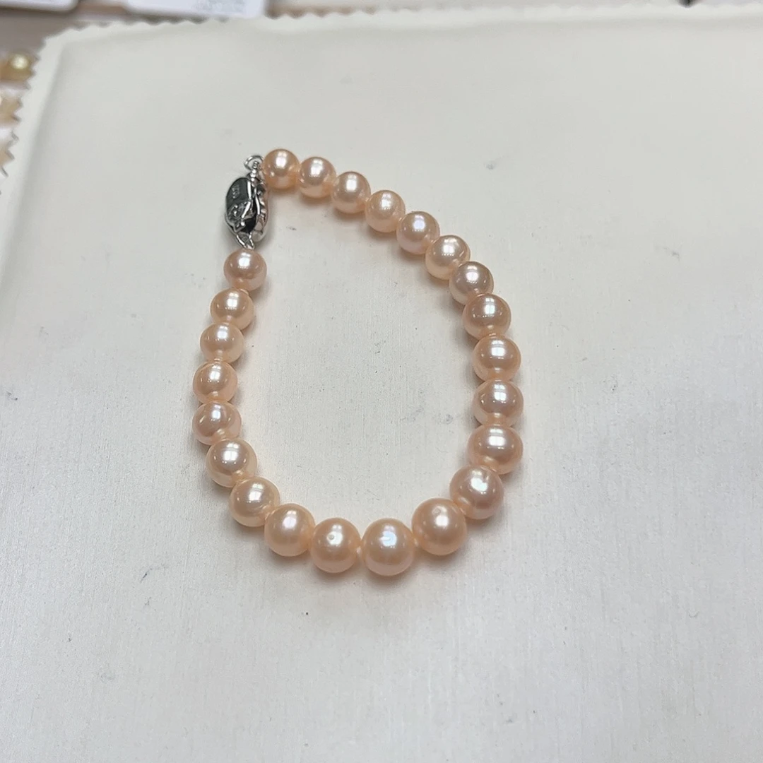 淡水珍珠颈饰未镶嵌6-8内 无核