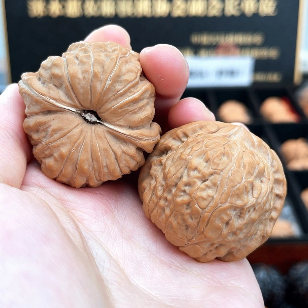 把件文玩核桃就是底价直接拍正圆瓜近正肩全品红南瓜40A4