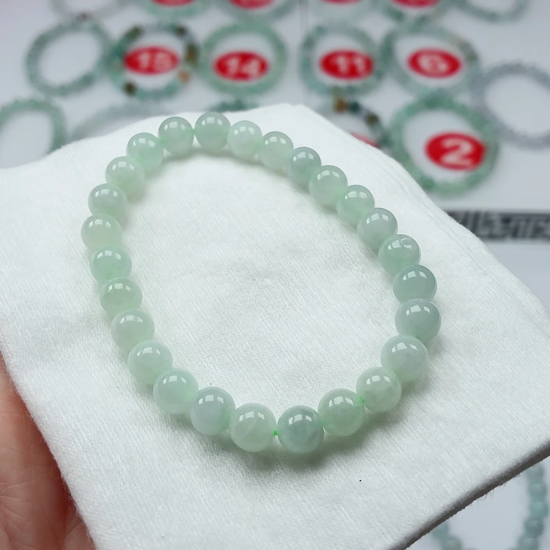 翡翠未镶嵌手链卡7.3）货尾）