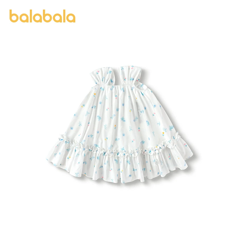 巴拉巴拉童装儿童连衣裙女童吊带裙甜美度假裙子夏碎花裙洋气可爱