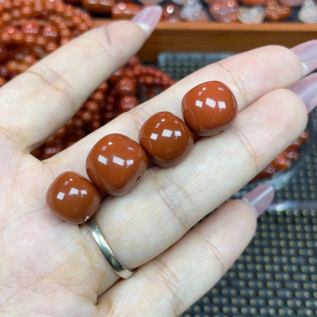 南红玛瑙未镶嵌颈饰老行单珠