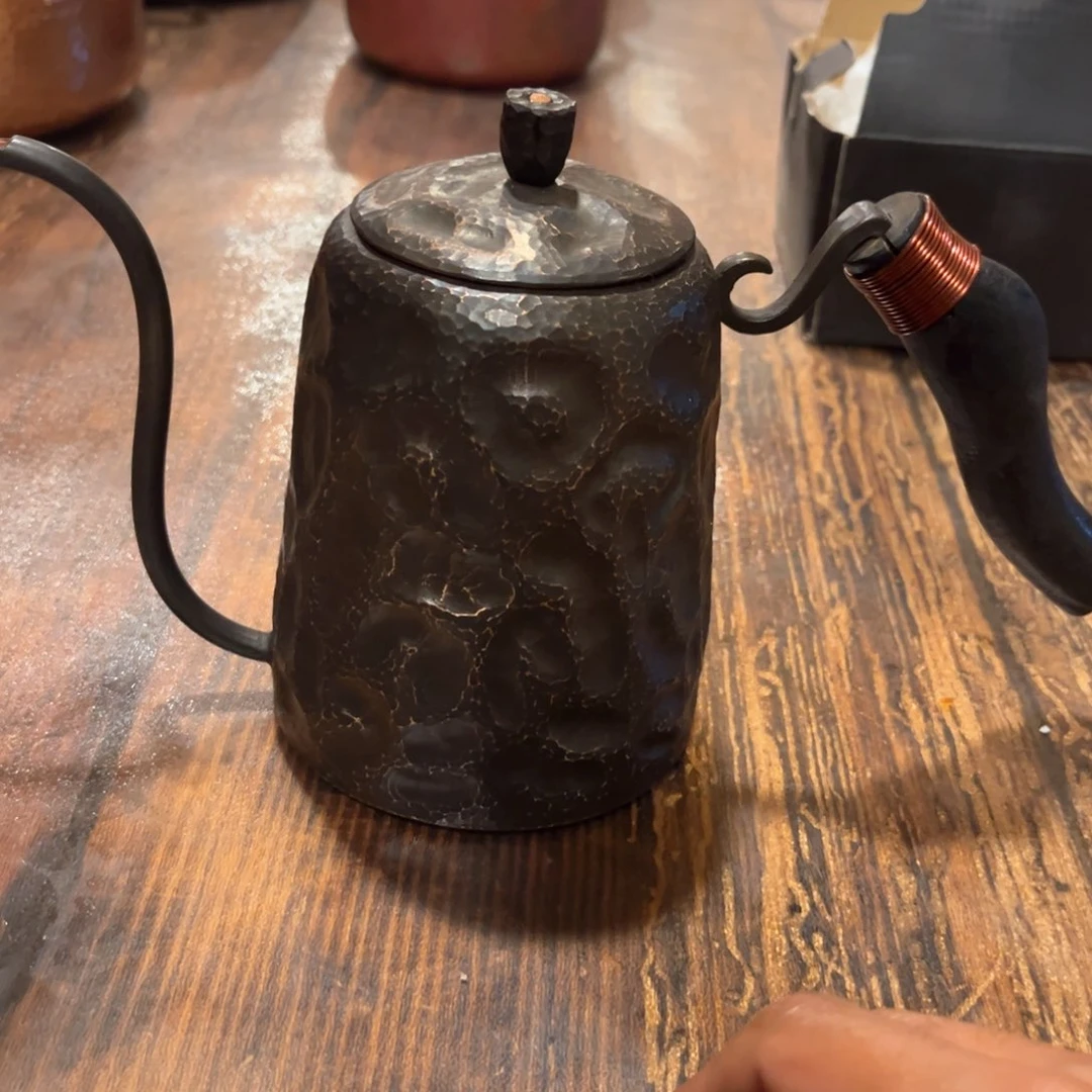 阿***丁复古咖啡壶手工锻打工艺