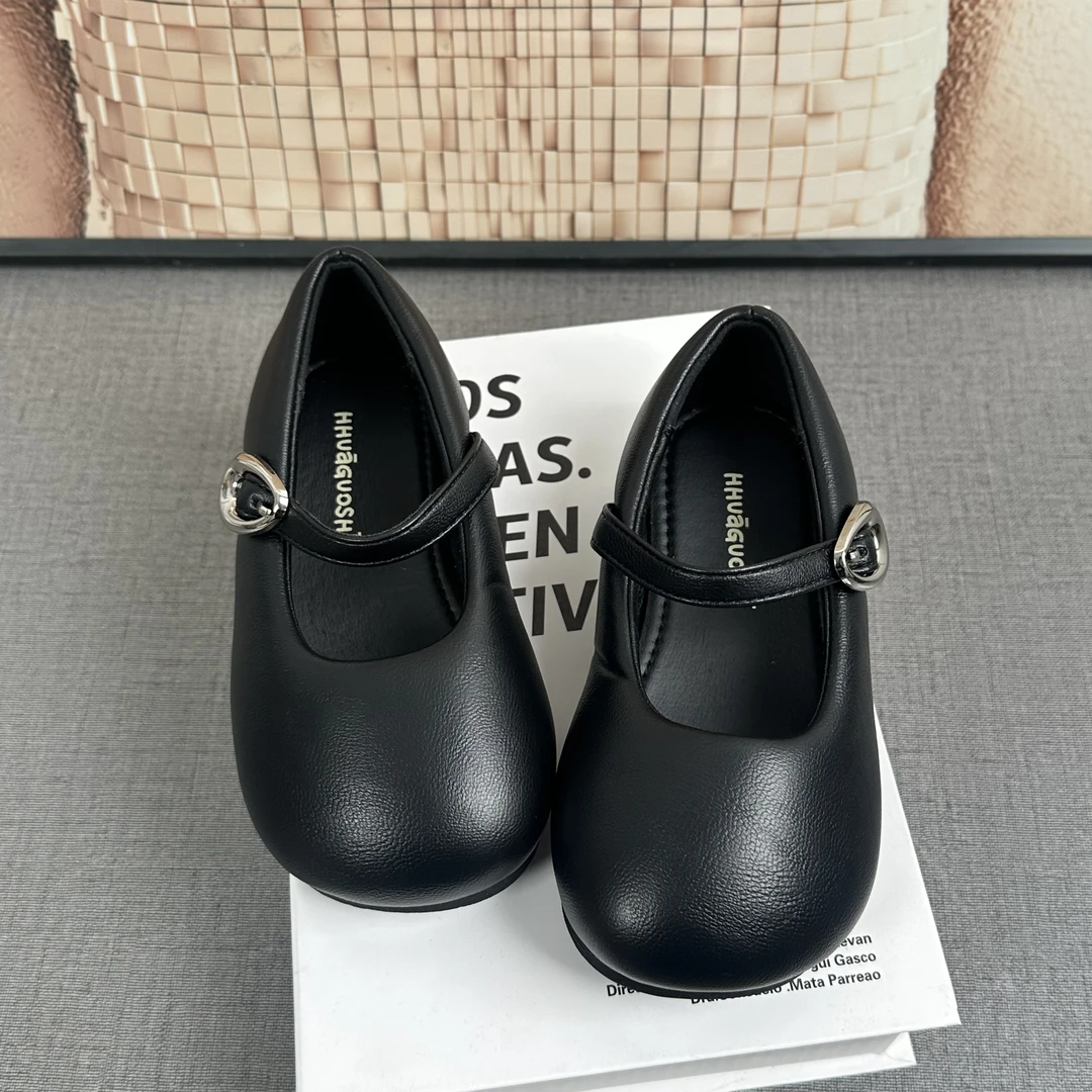 【26-33码】复古百搭配裙子单鞋新款秋季白色法式玛丽珍鞋018