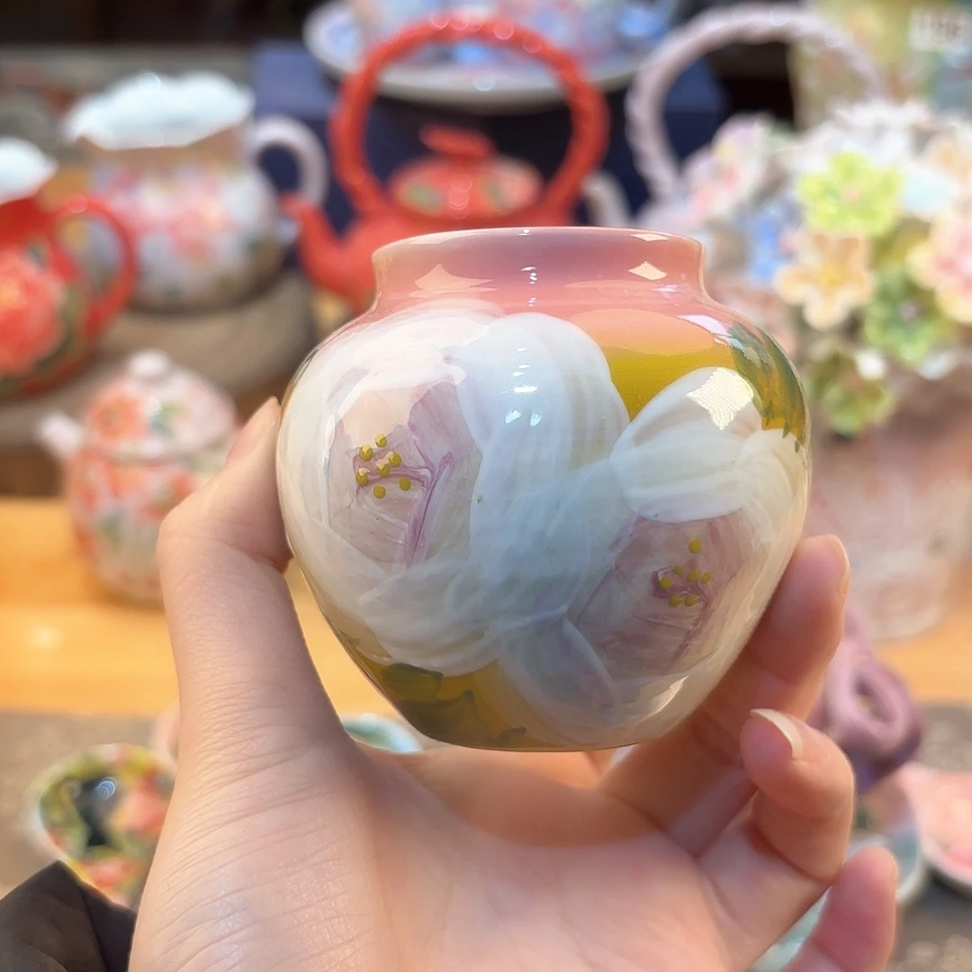 景德镇手绘高温釉下彩陶瓷茶具