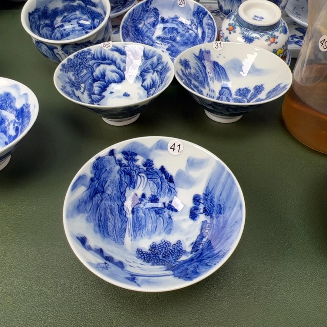 景德镇纯手工纯手绘茶具木木41