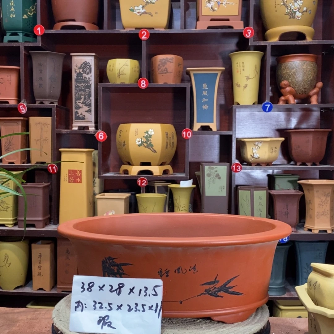 紫砂艺术紫砂花盆