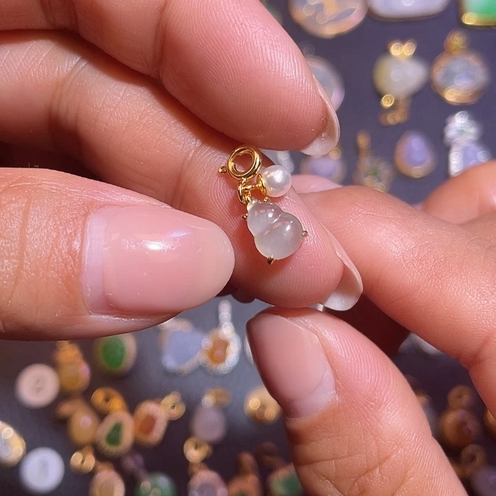 翡翠银S925镶嵌颈饰