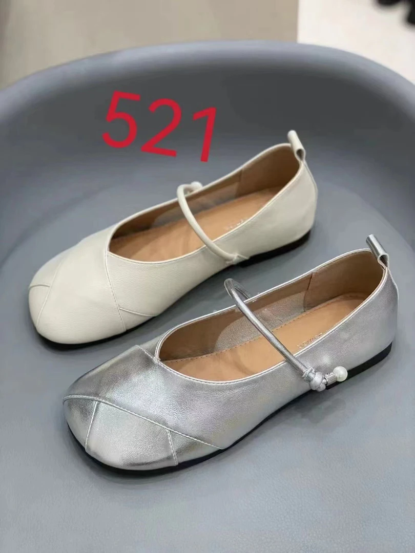 春夏新款温柔平底浅口圆头软底玛丽珍单鞋