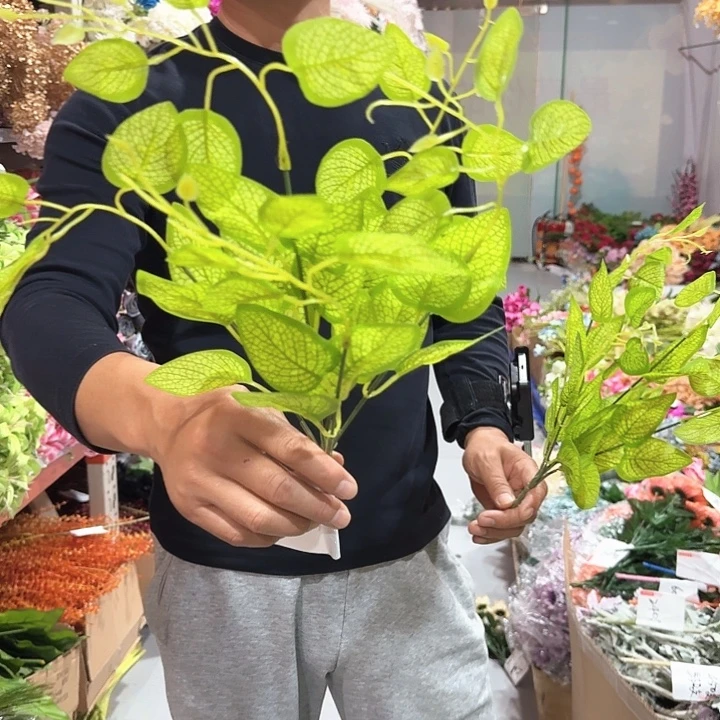 仿真绿叶把束的浅绿色10把