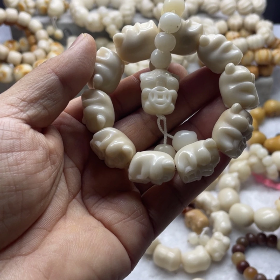 吊坠菩提根/象牙果全品鼠钱手串卡23