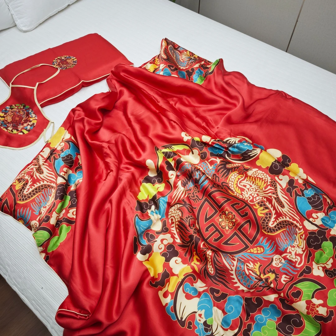 D115  儿童蚕丝被五件套