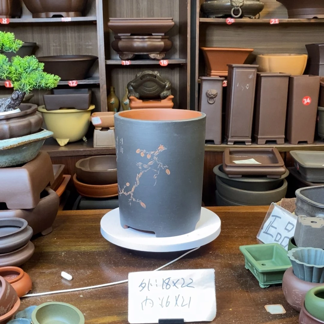 紫砂花盆紫砂花盆