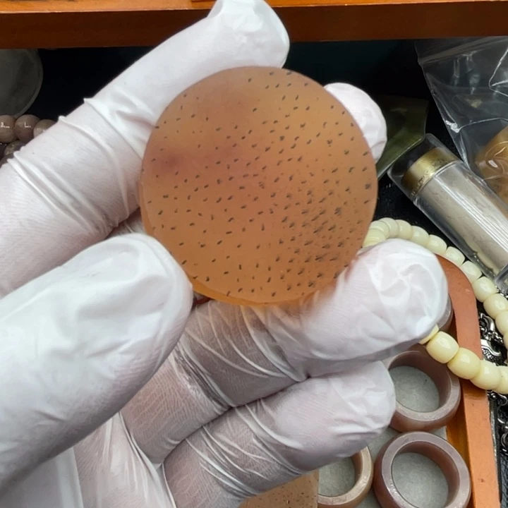 大叶紫檀（黑酸枝木类）3.5皮皮小圆牌