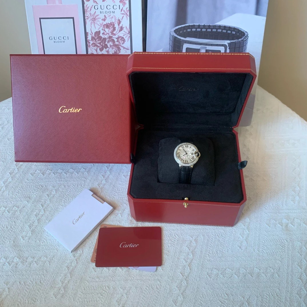 未使用 Cartier/卡地亚 蓝气球自动机械手表 33后嵌钻（尾款）