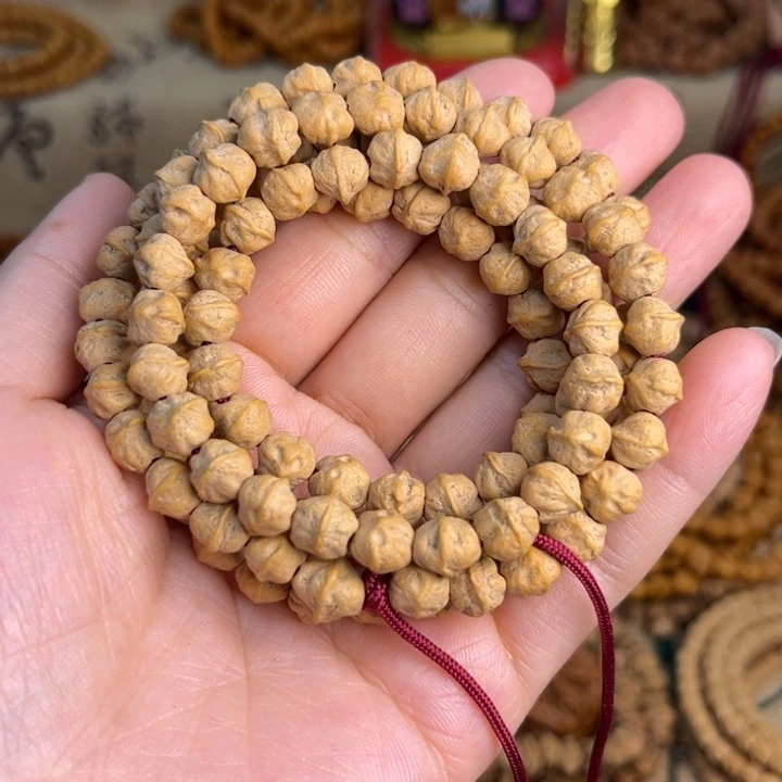 柏香籽/百香籽吊坠原桩白芽横打