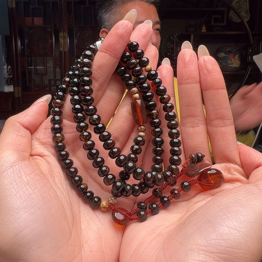 琥珀裸石未镶嵌敏*抚顺琥珀30564。7mm