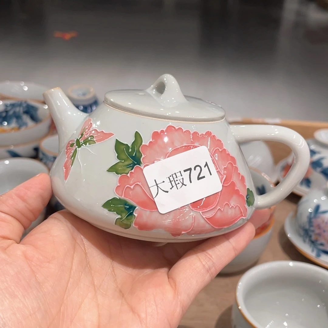 釉下彩纯手绘微瑕