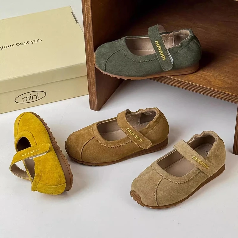 ABC女童皮鞋儿童芭蕾舞鞋复古浅口豆豆鞋女孩玛丽珍春秋宝宝童鞋