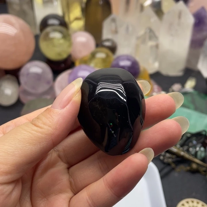 泰***l水晶珠宝半成品合金109茶晶手持