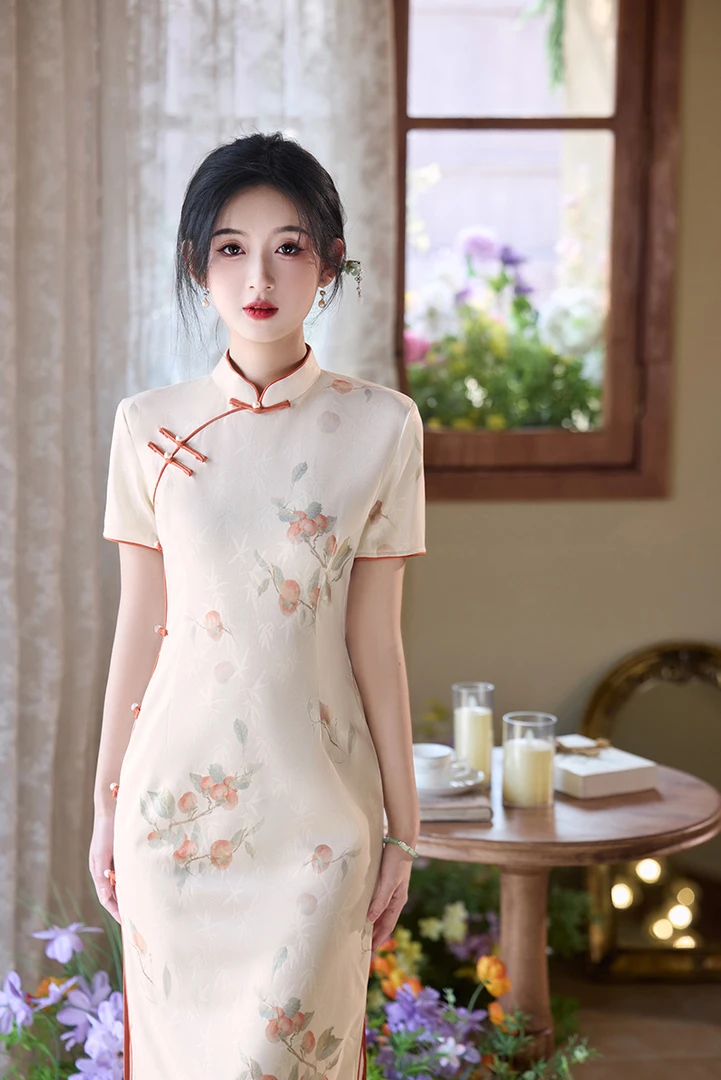 【荷香】2025年春夏季中长款新款气质旗袍中国风旗袍