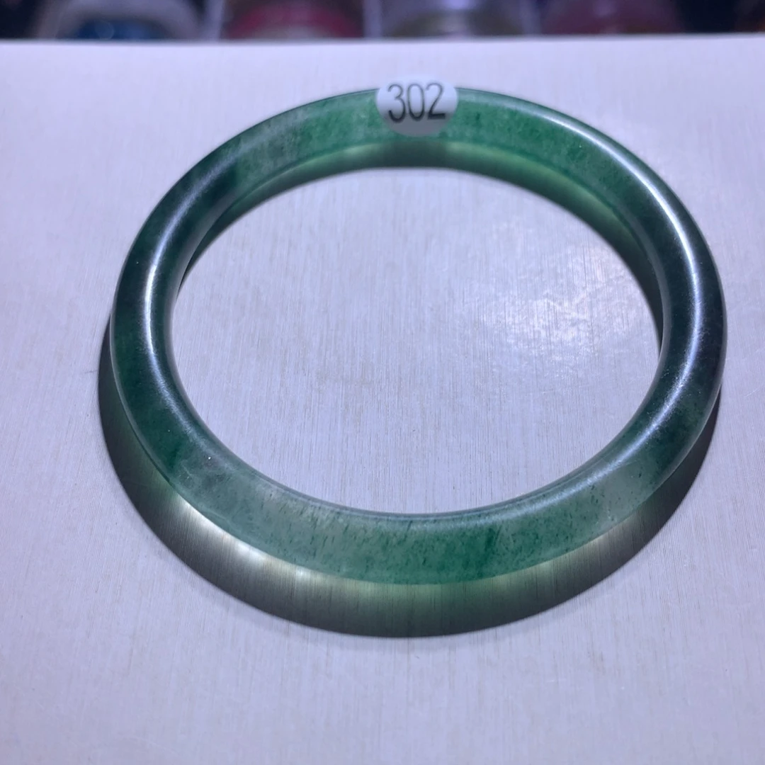 手镯银S925镶嵌水晶绿草莓54.4圈302