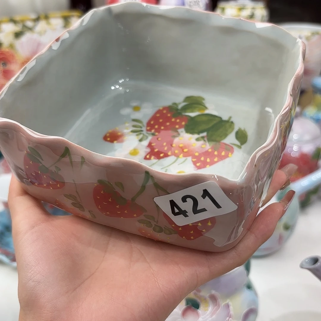 景德镇手绘高温釉下彩陶瓷茶具