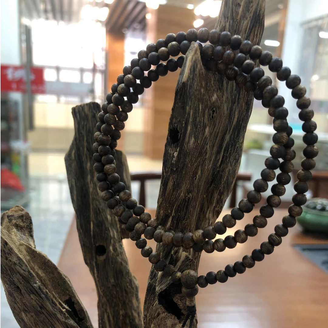 4mm多圈奇楠沉香手串 多样性发一