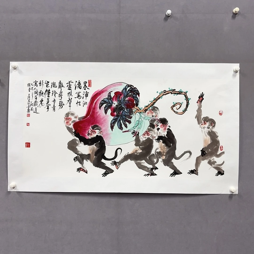 国画亲笔手绘放心去藏