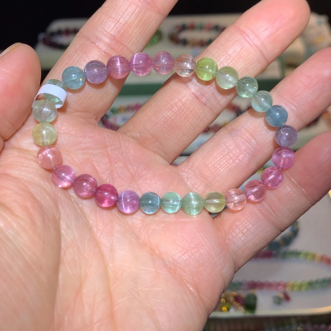 碧玺手串未镶嵌猫眼碧玺手链