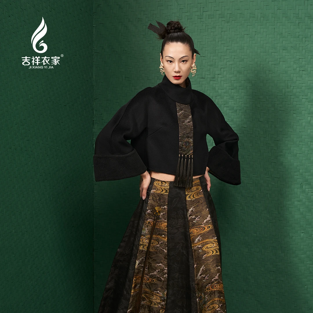 JIXIANGYIJIA/吉祥衣家袅袅云生处外套新中式约会冬季913293218