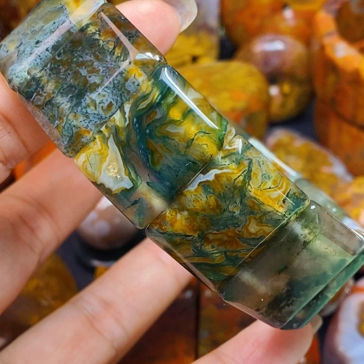 玛瑙/玉髓颈饰足银镀金镶嵌