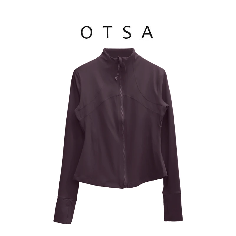 高颜值瑜伽长袖上衣紧身跑步健身外套网红运动休闲外套运动外套