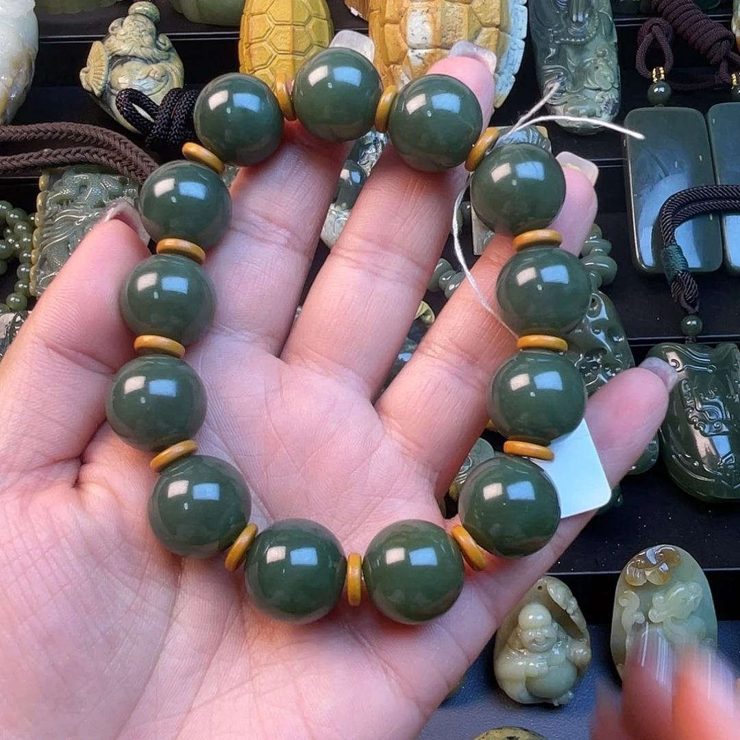 透闪石质玉未镶嵌手链