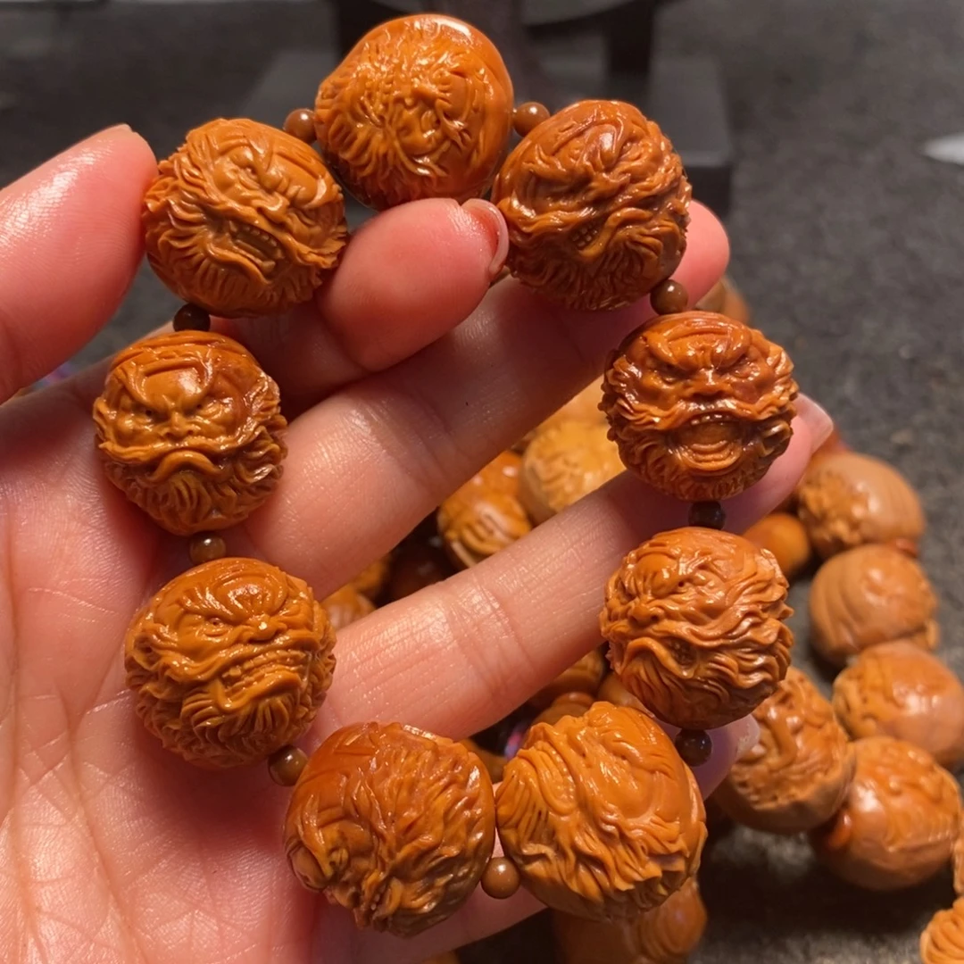 橄榄核手串/手链钟馗，花了