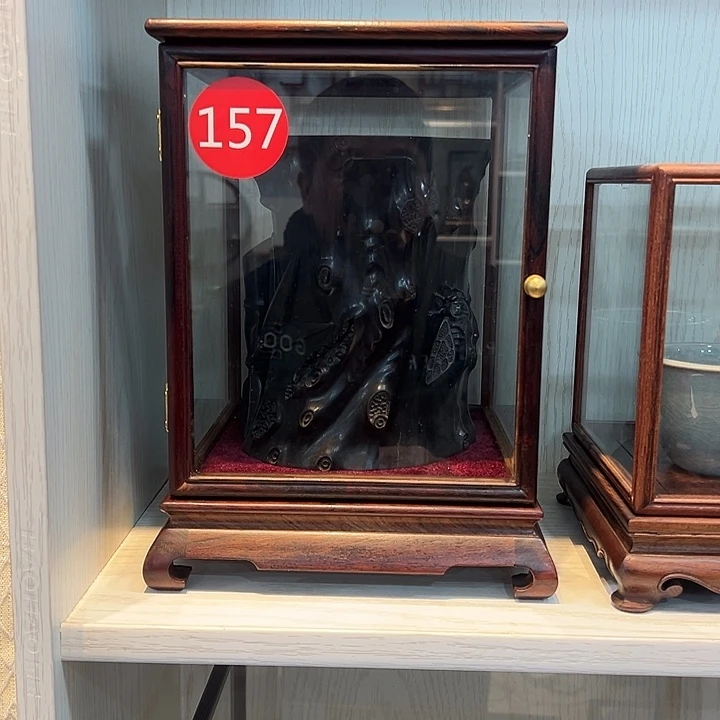 红酸枝木类忆*平红酸枝开门玻璃罩157