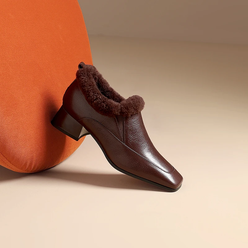 2025新款低跟真皮深口单鞋777