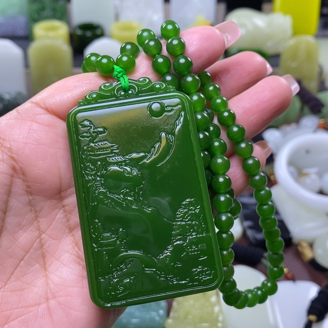 和田玉未镶嵌颈饰