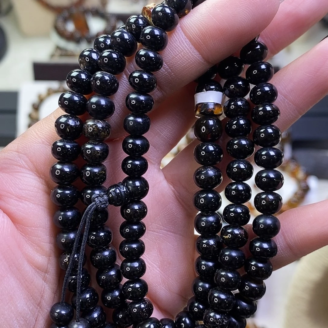 琥珀未镶嵌裸石翳珀满天星7