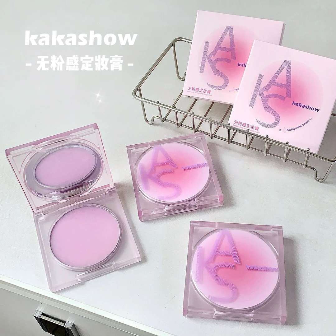 kakashow无粉感定妆膏补妆定妆防水防汗持妆哑光雾面柔焦散粉粉饼