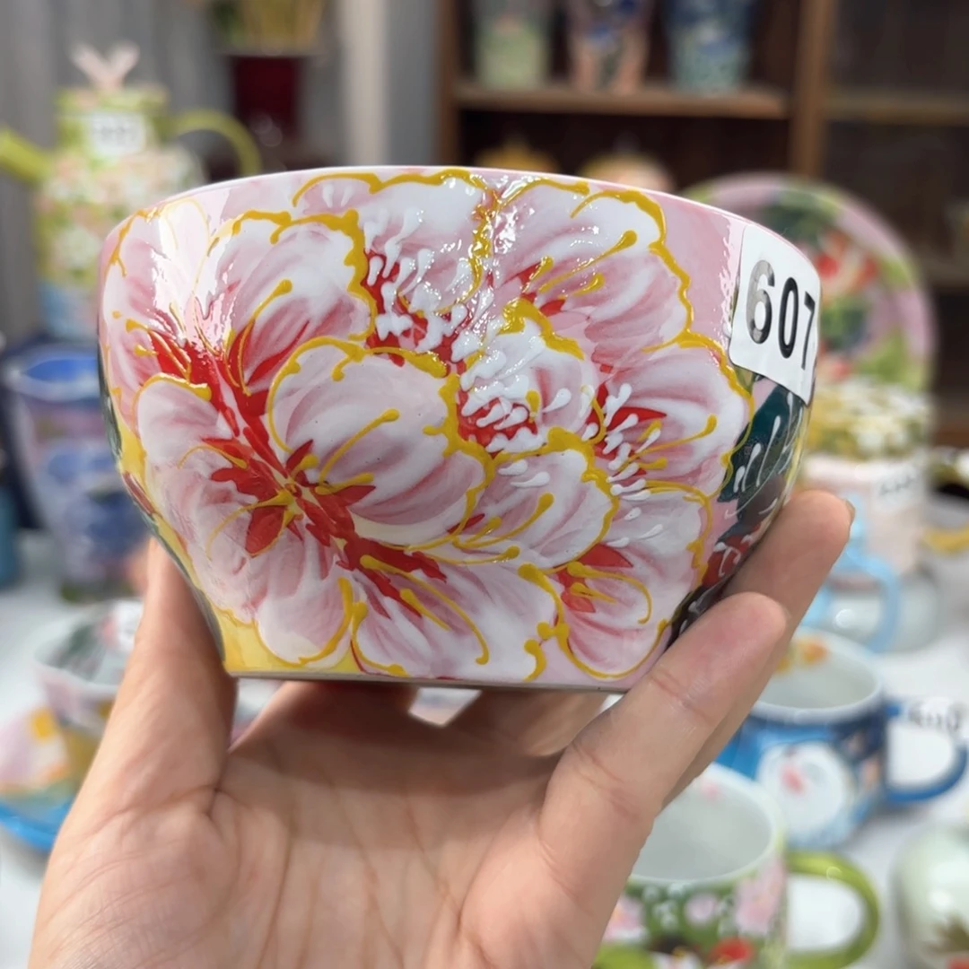 景德镇手绘高温釉下彩陶瓷茶具